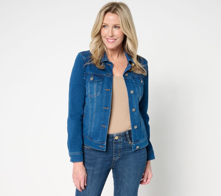 Liverpool Los Angeles As Is Comfort Knit Denim Jacket