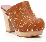Thumbnail for your product : Sergio Rossi Gold-Tone Stud Clog
