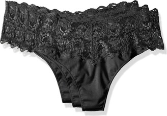 Cosabella Women's Plus Size Say Never Extended Lovelie Thong 3 Pack