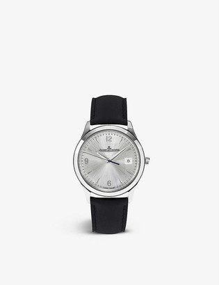 Jaeger-LeCoultre Q1548420 Master stainless steel and leather watch
