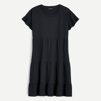 j crew swingy tiered jersey dress