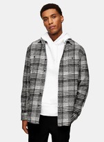 Thumbnail for your product : Topman Black and White Check Slim Shirt