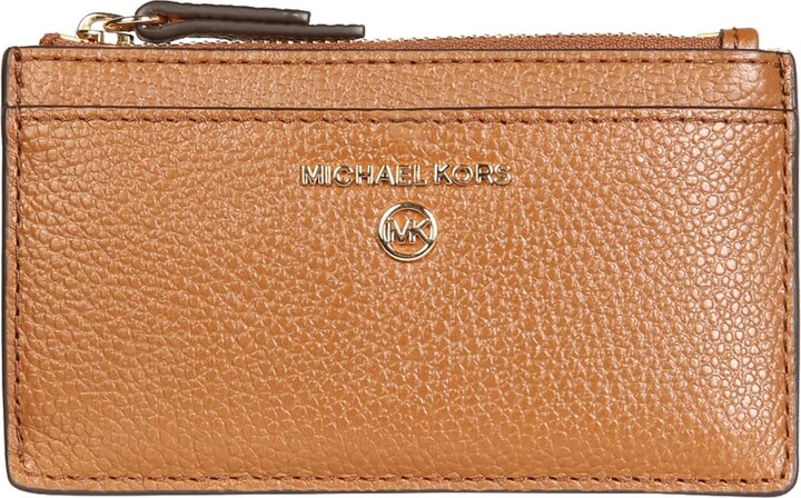 Michael Kors Jet Set Charm Large Trifold Wallet Vanilla/Acorn One Size