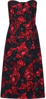 Thumbnail for your product : Prada Dark Rose print Cady dress