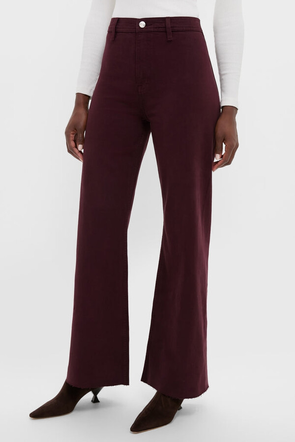 Pistola Denim Claret Penny High Rise Wide Leg