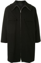 Thumbnail for your product : Yohji Yamamoto Pre-Owned Knitted Zipped Straight-Fit Coat