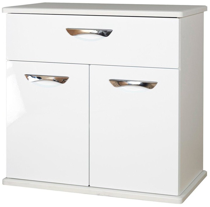 SWIFT Neptune Ready Assembled High Gloss Compact Sideboard White