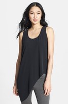 Thumbnail for your product : Eileen Fisher U-Neck Drape Side Silk Shell