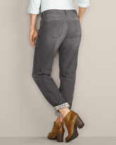 Thumbnail for your product : Eddie Bauer Boyfriend Flannel-Lined Jeans - River Rock