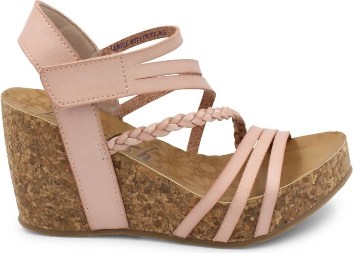 Blowfish Women's Mandy-B Wedge Sandal In Pink