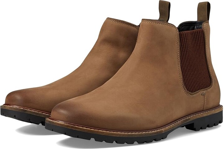Viva Elemental Peck Cole Haan Midland Lug Chelsea Boot (Truffle Nubuck/Black Water Resistant)  Men's Boots - ShopStyle