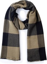 Thumbnail for your product : AllSaints Buffalo Plaid Wool Blend Scarf