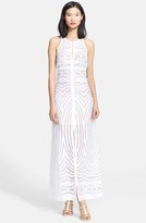 Thumbnail for your product : Tracy Reese Linen Blend Burnout Maxi Dress