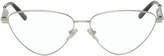 Thumbnail for your product : Balenciaga Silver Metal Cat-Eye Glasses