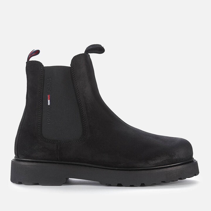 Tommy Hilfiger Signature Logo Suede Boots - Footwear from CHO Fashion and  Lifestyle UK
