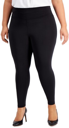 INC International Concepts Plus Size Compression Leggings, Created for  Macy's - ShopStyle