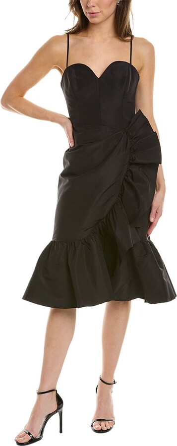 Carolina Herrera Sweetheart Silk Cocktail Dress - ShopStyle
