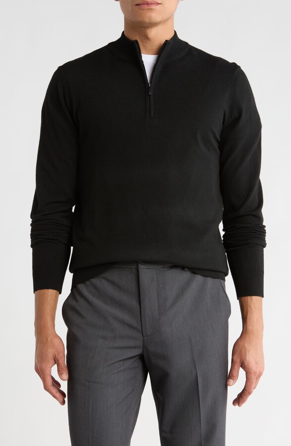 Robert Barakett Daniel Half Zip Pullover Sweater