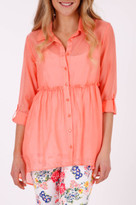 Thumbnail for your product : Ping Pong Silk Cotton Longline Shirt