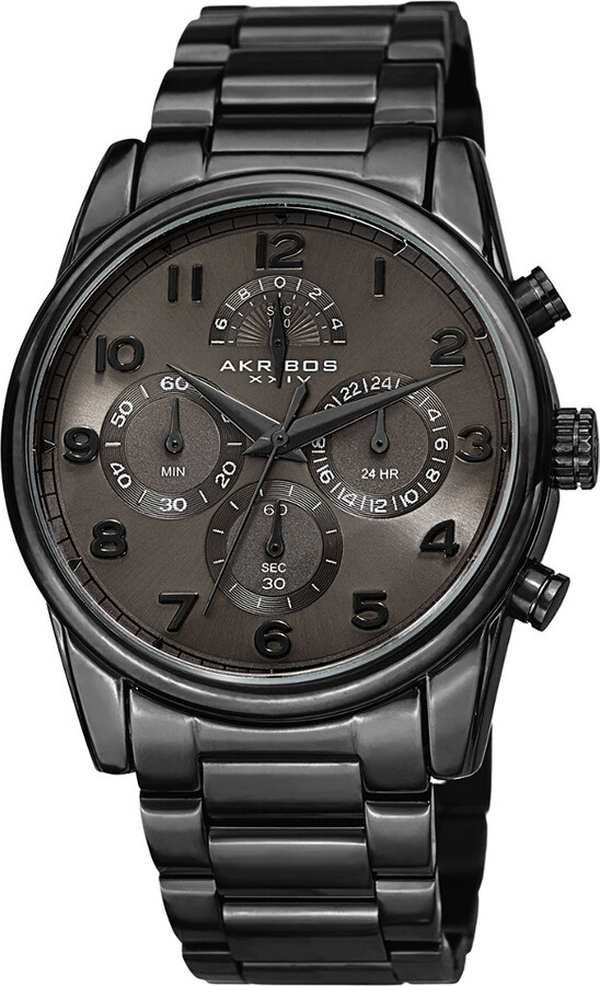 Akribos XXIV Men's Stainless Steel Watch