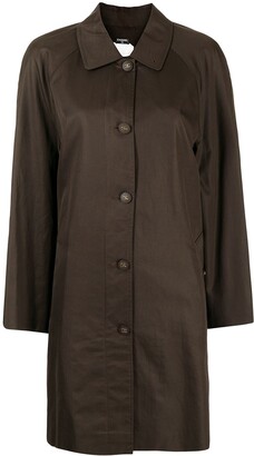 Chanel Pre Owned 1980-1993 CC buttons single-breasted coat
