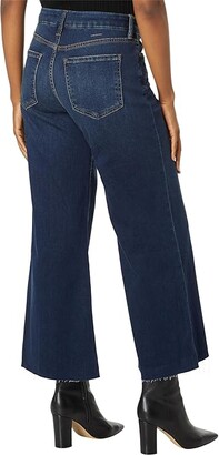 KUT from the Kloth Meg High-Rise Fab Ab Wide Leg Raw Hem in Exhibited (Exhibited) Women's Jeans