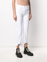 Thumbnail for your product : 3x1 Cropped Frayed-Hem Jeans