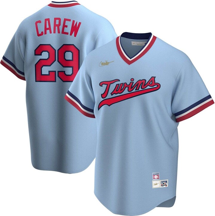 Nike Men's Rod Carew Light Blue Minnesota Twins Road Cooperstown Collection  Player Jersey - ShopStyle Short Sleeve Shirts