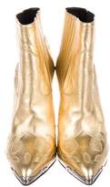 Thumbnail for your product : Saint Laurent Metallic Ankle Boots