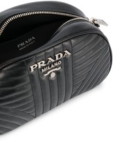 Thumbnail for your product : Prada Diagramme quilted-effect shoulder bag