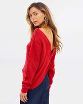 Thumbnail for your product : Missguided Twist Back Long Sleeve Jumper