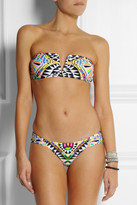 Thumbnail for your product : Mara Hoffman Printed bandeau bikini