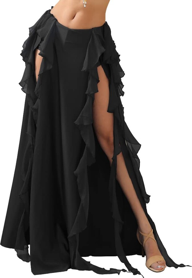 ROYAL SMEELA Belly Dance Skirt Chiffon Belly Dancing Skirt Bellydance