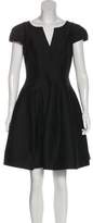 Thumbnail for your product : Halston V-Neck Knee-Length Dress