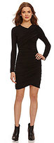 Thumbnail for your product : Jodi Kristopher Long-Sleeve Ruched Sides Dress