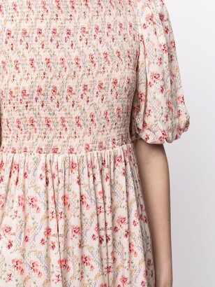 By Ti Mo Floral-Print Mini Dress
