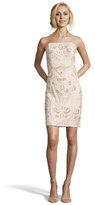 Thumbnail for your product : Sue Wong champagne embroidered strapless party dress