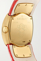 Thumbnail for your product : Buccellati Opera 28mm 18-karat Gold, Alligator And Mother-of-pearl Watch - Red
