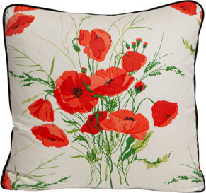 PillowVisionnaire Pocket-Full-of-Posies with Silk Welt Accent Pillow