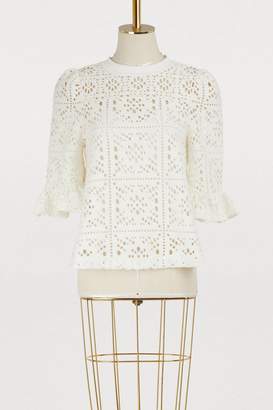 See by ChloÃ© Openwork top