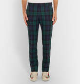 Thumbnail for your product : Gucci Slim-Fit Checked Wool Trousers