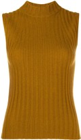 Thumbnail for your product : Vince Sleeveless Chunky-Knit Cashmere Jumper