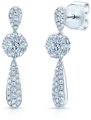 Ice 3/5 CT TW Diamond 14K White Gold Drop Earrings
