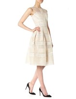 Thumbnail for your product : Temperley London Oyster Pleats And Lace Dress