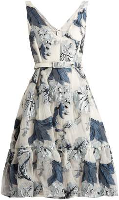 Erdem Gaby floral-print fil coupé dress