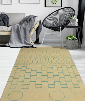 Isabelline Khyli Adrion Beige Rug