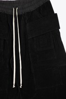 Thumbnail for your product : Drkshdw Creatch Cargo Drawstring Black corduroy cargo pant - Creatch cargo drawstring