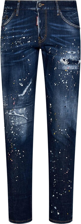 DSQUARED2 Dark Spotted Wash Sexy Twist Jeans - ShopStyle