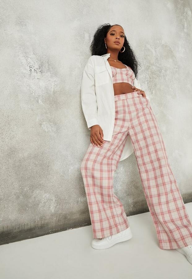 missguided plaid pants