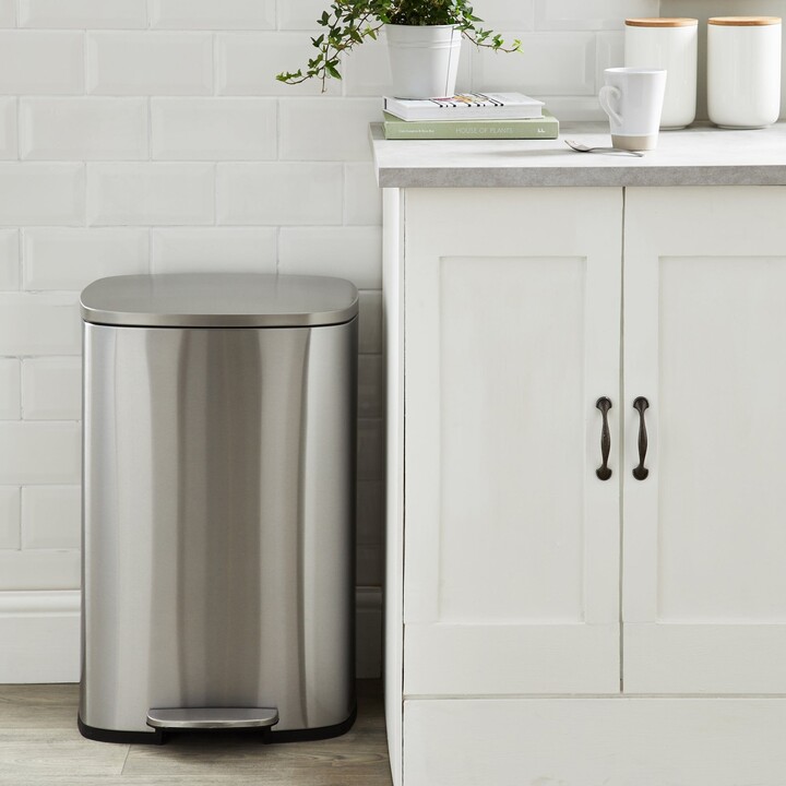 Dunelm Stainless Steel 50L Pedal Bin Stainless Steel ShopStyle